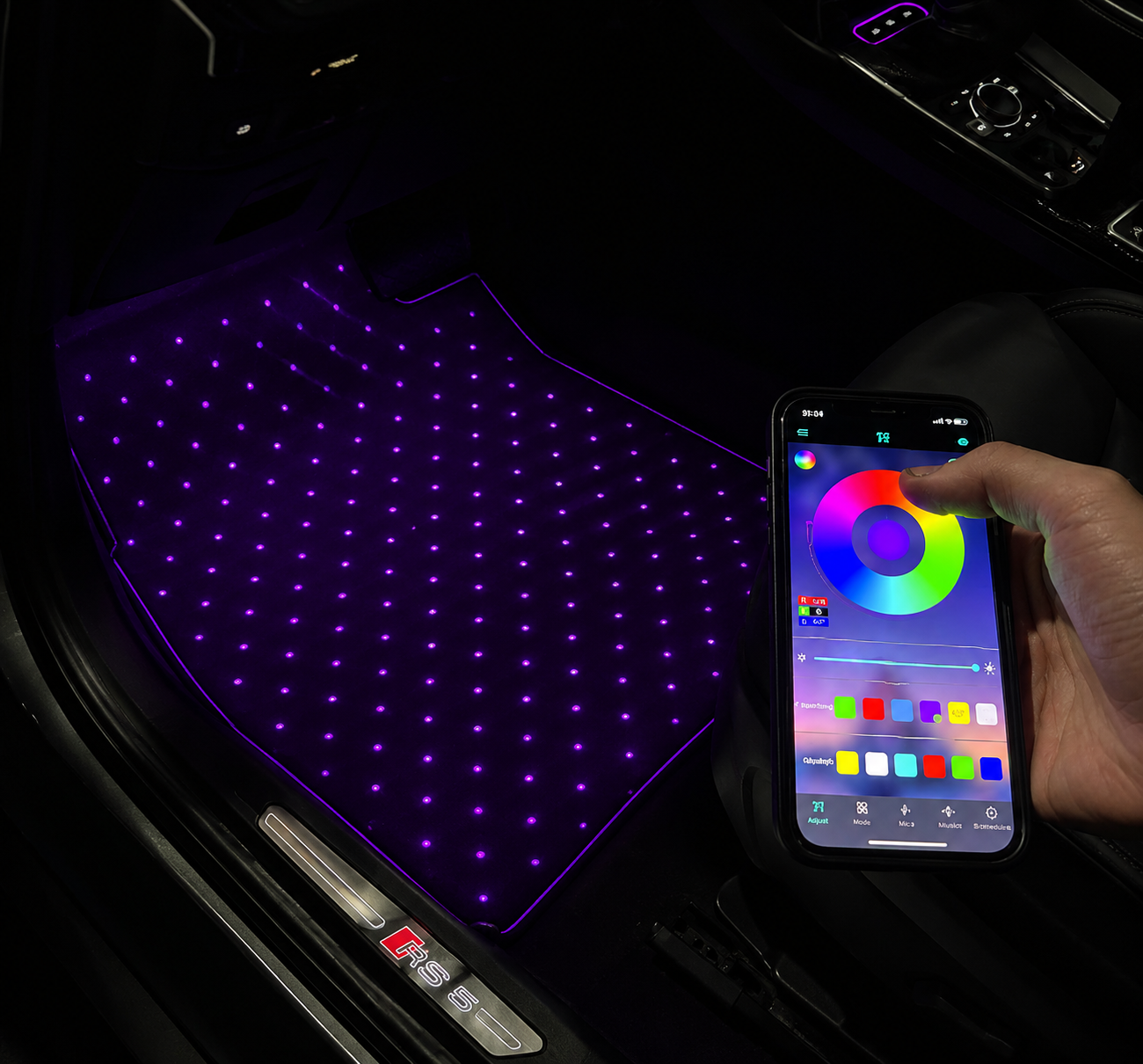 Star Light Fiber Optic Car Floor Mats