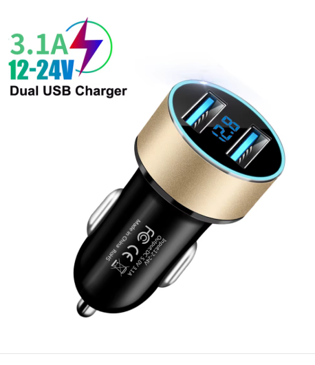 3.1A Dual USB Car Cigarette Lighter Adapter